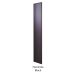 Executive End Panel - Hacienda Black Doors - H.1800 W.300 D.450