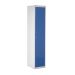 Laptop & Tablet Storage Locker - 15 Compartments, 1 Door - Dark Blue Doors - H.1800 W.380 D.450