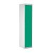 Laptop & Tablet Storage Locker - 15 Compartments, 1 Door - Green Doors - H.1800 W.380 D.450