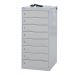 Laptop & Tablet Charging Locker - 8 Compartments, 8 Doors - Light Grey Doors - H.1000 W.500 D.500