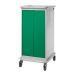 Laptop Charging Trolley - 8 Compartments, 2 Doors -  Green Doors - H.1200 W.525 D.670