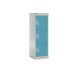 Spectrum School Locker - 3 Compartment - Lagoon Blue Doors - H.955 W.300 D.450
