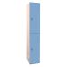 Plant-On Lockers - Laminate - H.1800 W.300 D.450mm - 2 Compartments - Campanula