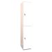 Plant-On Lockers - Laminate - H.1800 W.300 D.450mm - 2 Compartments - White