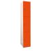 Plant-On Lockers - Laminate - H.1800 W.300 D.450mm - 3 Compartments - Clementine