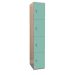 Plant-On Lockers - Laminate - H.1800 W.300 D.300mm - 4 Compartments - Aquamarine