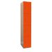Plant-On Lockers - Laminate - H.1800 W.300 D.300mm - 4 Compartments - Clementine