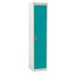 Spectrum School Locker - 1 Compartment - Lagoon Blue Doors - H.1365 W.300 D.450