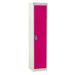 Spectrum School Locker - 1 Compartment - Pitahaya Pink Doors - H.1365 W.380 D.380