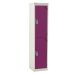 Spectrum School Locker - 2 Compartment - Berry Burst Doors - H.1365 W.300 D.450