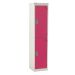 Spectrum School Locker - 2 Compartment - Pitahaya Pink Doors - H.1365 W.300 D.450