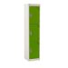 Spectrum School Locker - 3 Compartment - Sublime Lime Doors - H.1365 W.300 D.450