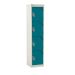 Spectrum School Locker - 4 Compartment - Guava Green Doors - H.1365 W.380 D.380