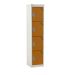 Spectrum School Locker - 4 Compartment - Tangelo Orange Doors - H.1365 W.300 D.300