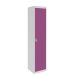  Dual USB Tablet Charging Locker - H.1800 W.380 D.380mm - 15 Compartment, 1 Door - Summer Lilac