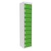 Dual USB Tablet Charging Locker - H.1800 W.380 D.380mm - 10 Compartment, 10 Door - Sublime Lime 