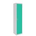  Dual USB Tablet Charging Locker - H.1800 W.380 D.380mm - 10 Compartment, 1 Door - Lagoon Blue