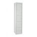 Flat Garment Locker - 5 Compartments - Light Grey Doors - H.1800 W.450 D.380