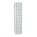 Flat Garment Locker - 10 Compartments - Light Grey Doors - H.1800 W.380 D.450