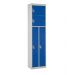Duo Locker -  Dark Blue Doors - H.1800 W.450 D.300