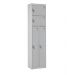 Duo Locker -  Light Grey Doors - H.1800 W.450 D.300