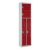 Duo Locker -  Red Doors - H.1800 W.450 D.300
