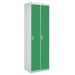  Twin Locker - Green Doors - H.1800 W.600 D.450 