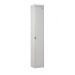 Padlock Locker - Light Grey Doors - H.1800 W.380 D.380 - 1 Compartment