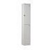 Padlock Locker - Light Grey Doors - H.1800 W.300 D.300 - 2 Compartment