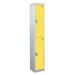 Standard Locker - 2 Compartment - Yellow Doors - H.1800 W.380 D.380