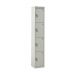 Express Locker - 4 Compartments - Light Grey Doors - H.1800 W.300 D.300