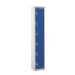 Express Locker - 6 Compartments - Dark Blue Doors - H.1800 W.300 D.450