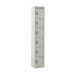 Express Locker - 6 Compartments - Light Grey Doors - H.1800 W.300 D.300