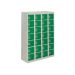 Personal Effects Locker - 28 Compartment - Green Doors - H.1285 W.900 D.380