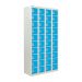 Personal Effects Locker - 40 Compartment - Light Blue Doors - H.1800 W.900 D.380