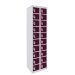  Dual USB Phone Charging Locker - H.1800 W.450 D.380mm - Solid Door - 20 Compartments - Berry Burst