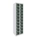  Dual USB Phone Charging Locker - H.1800 W.450 D.380mm - Solid Door - 20 Compartments - Guava Green