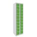 Dual USB Phone Charging Locker - H.1800 W.450 D.380mm - Solid Door - 20 Compartments - Sublime Lime