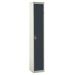 Standard Locker - 1 Compartment - Dark Grey Doors - H.1800 W.300 D.450