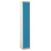Standard Locker - 1 Compartment - Light Blue Doors - H.1800 W.300 D.450