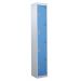 Standard Locker - 4 Compartment - Light Blue Doors - H.1800 W.380 D.380