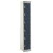 Standard Locker - 6 Compartment - Dark Grey Doors - H.1800 W.380 D.380