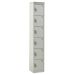 Standard Locker - 6 Compartment - Light Grey Doors - H.1800 W.300 D.450