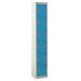Standard Locker - 6 Compartment - Light Blue Doors - H.1800 W.380 D.380