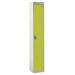 Standard Locker - 1 Compartment - Yellow Doors - H.1800 W.450 D.450
