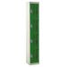 Perforated Door Locker - 4 Compartment - Green Doors - H.1800 W.450 D.450