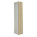 Timber Door Locker - 1 Compartment - Patterned Light Oak Doors - H.1800 W.380 D.380