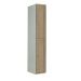 Timber Door Locker - 2 Compartment - Patterned Medium Oak Doors - H.1800 W.300 D.450