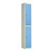 Laminate Door Locker - 2 Compartment - Campanula Doors - H.1800 W.300 D.300