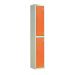 Laminate Door Locker - 2 Compartment - Clementine Doors - H.1800 W.300 D.450